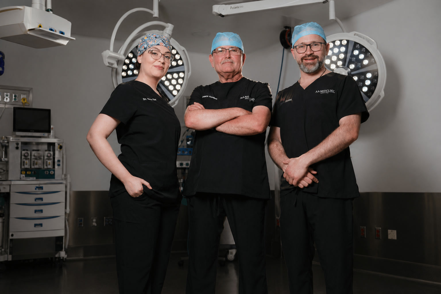 Dr. Leopoldo Sanmiguel with the Allure RT MX surgical team in the operating room