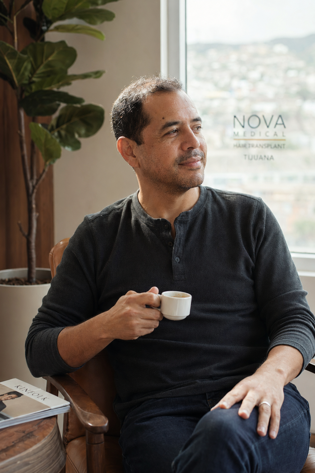 Hair Restoration package preview &mdash; healthy full hairline after FUE transplant